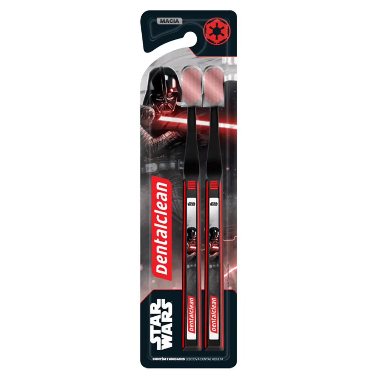 Escova Dental Macia Star Wars Dentalclean 2 Unidades