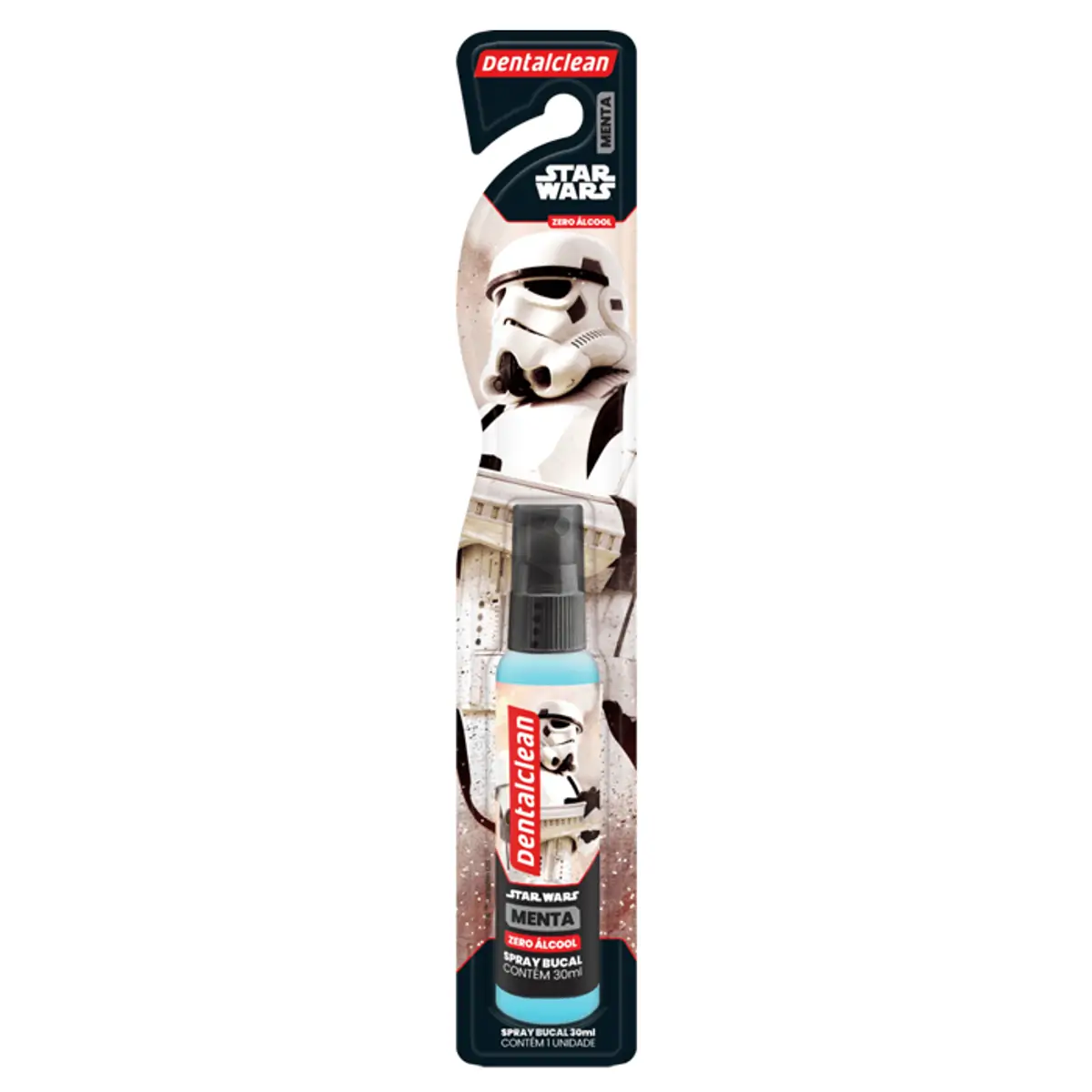 Enxaguante Bucal Zero álcool Menta Star Wars Dentalclean Blister 30ml Spray