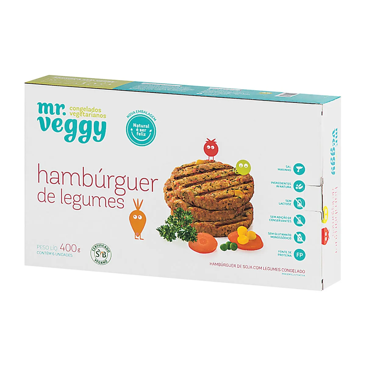 Hambúrguer de Legumes MR.VEGGY 400g