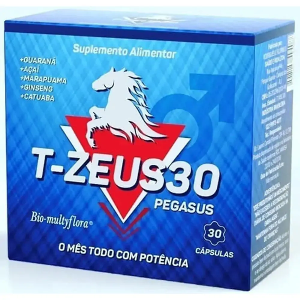 T-zeus30 - 30 Capsulas - T-zeus30 Pegasus Suplemento Alimentar