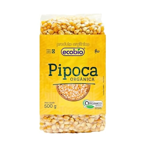Milho Para Pipoca Tipo 1 Orgânico Ecobio Pacote 500g