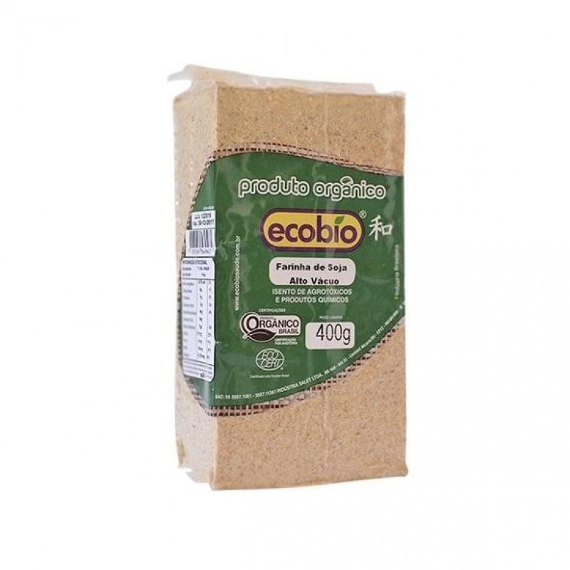 Farinha De Soja Oragnica 400g Ecobio