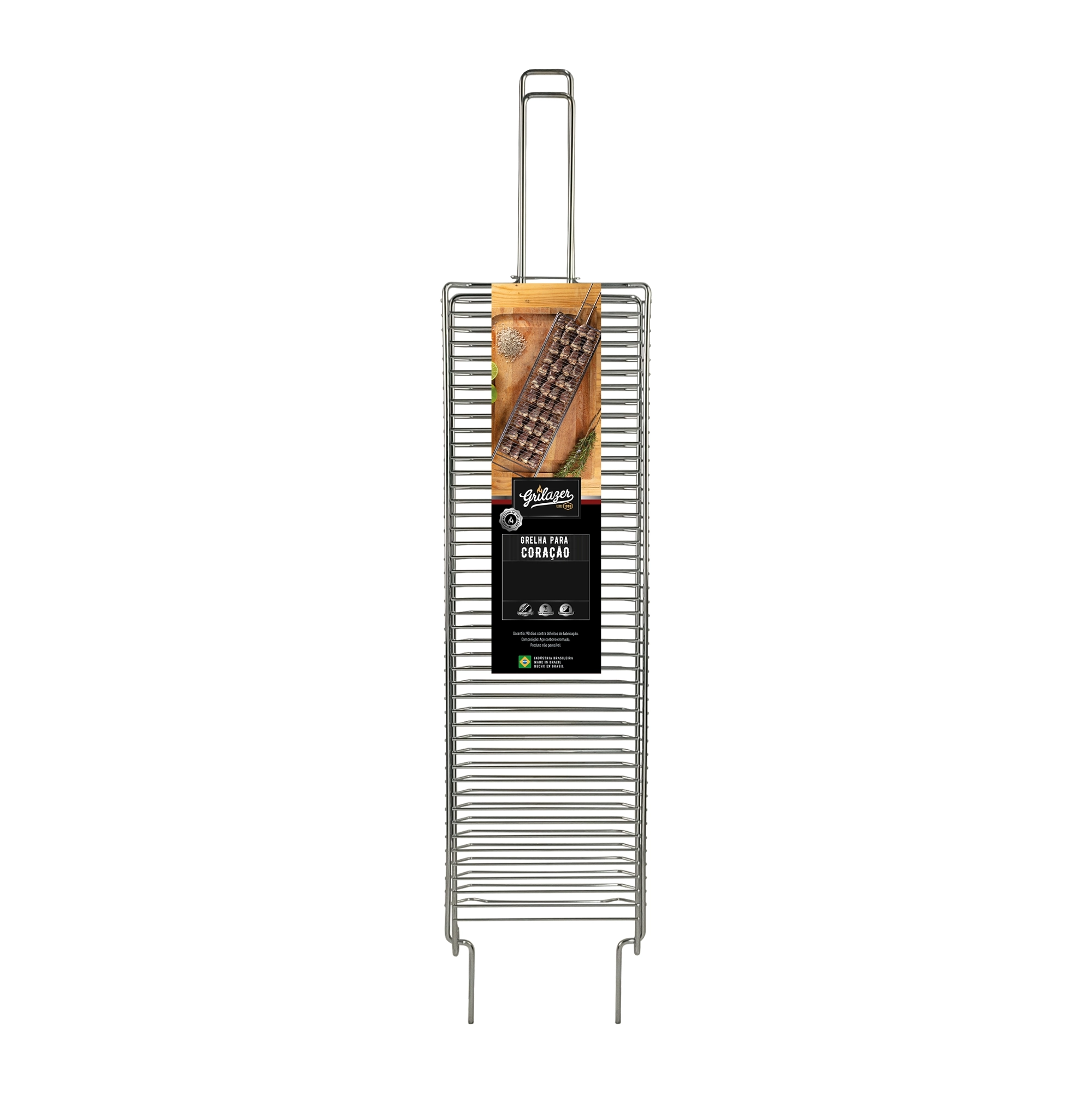 Grelha Coracao Media 14.5x46cm Gr0084 Grilazer
