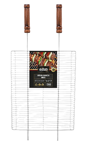 Grelha Grilazer C/borda Horizontal 50x40cm Inox