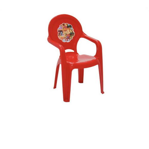 Cadeira De Plástico Infantil Catty Adesivo Vermelha