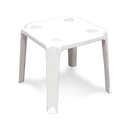 Mesa De Apoio Tramontina Peruíbe Em Polipropileno Branco