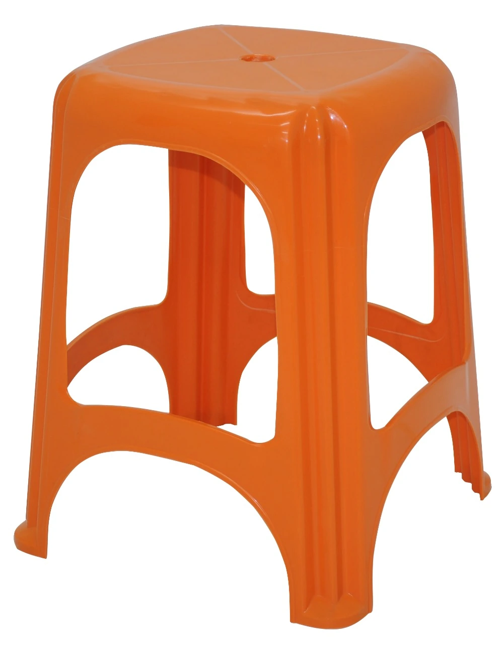 Banqueta Plastica Monobloco Niteroi Laranja