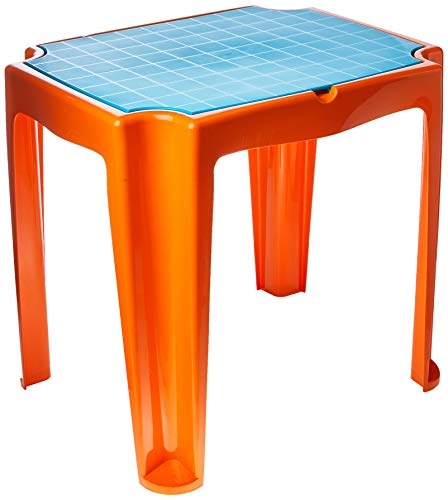 Mesa Infantil Versa Com Porta Objetos Laranja E Azul 92340 097 Tramontina