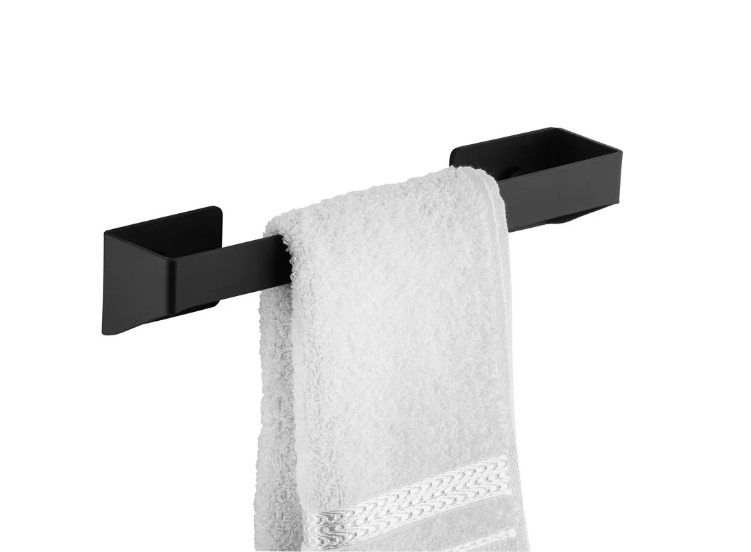 Toalheiro Simon Porta Toalha Preto 30 Cm Schmitt Aramados