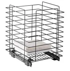 Tulha Cesto De Roupas Sujas Deslizante Schmitt 23x44x38cm Preto Fosco