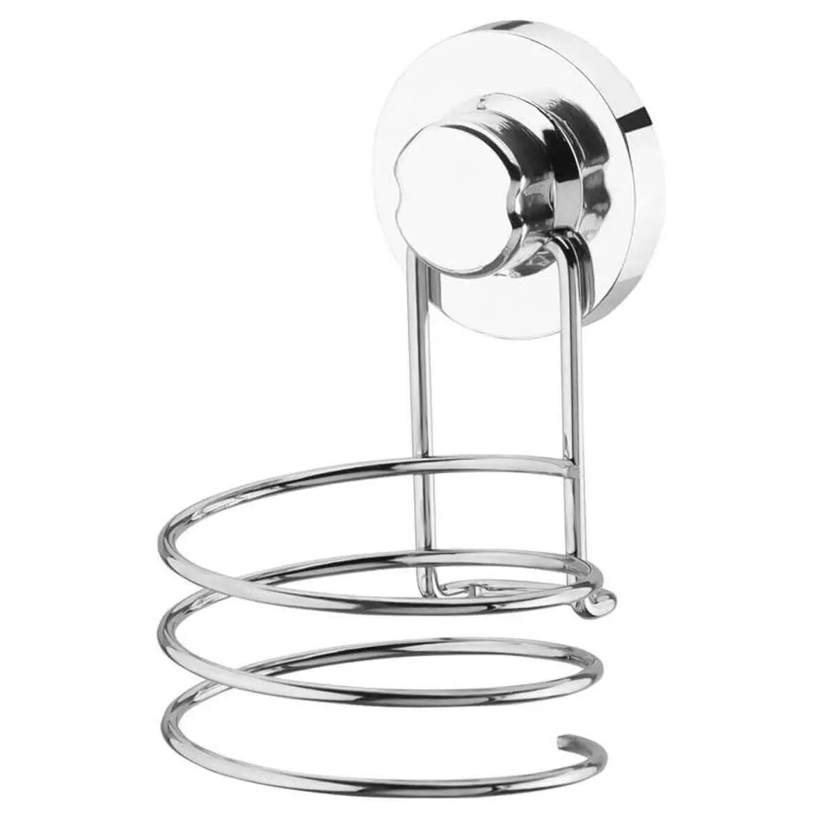 Suporte Para Secador De Cabelo Com Ventosa Abs Aço Cromado Faciliti Schmitt