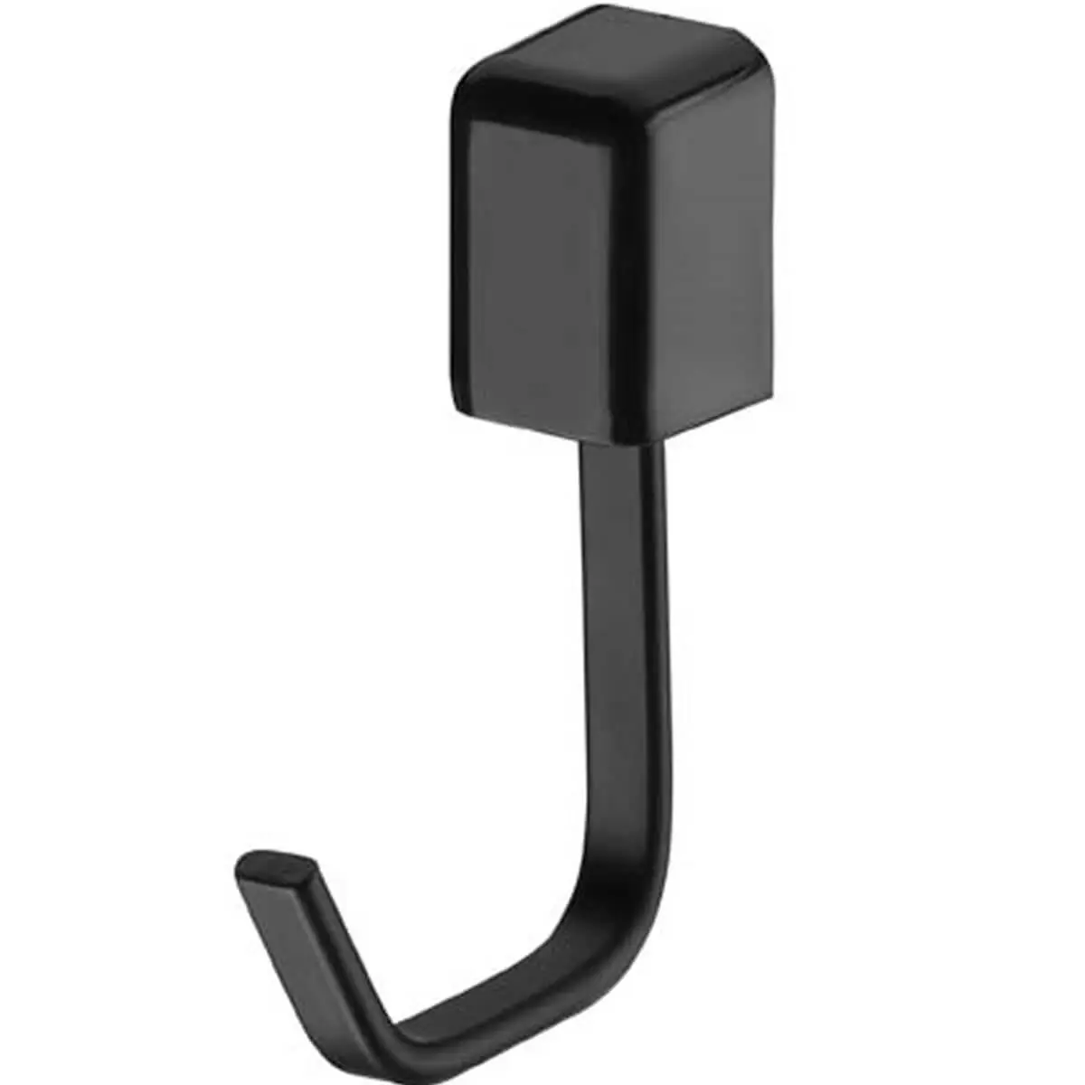 Suporte Porta Toalha De Rosto Gancho Multiuso Banheiro Lavanderia Preto Fosco