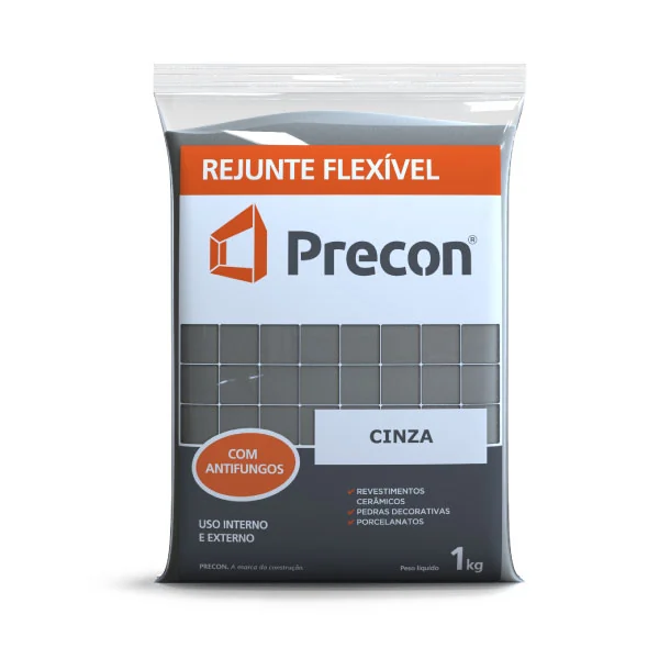 Rejunte Cimentício Cinza 1 Kg Precon
