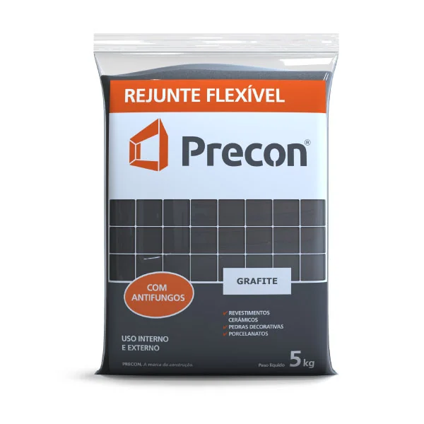 Rejunte Cimentício Grafite 5 Kg Precon