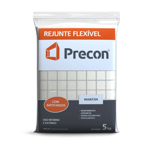 Rejunte Cimentício Marfim 5 Kg Precon