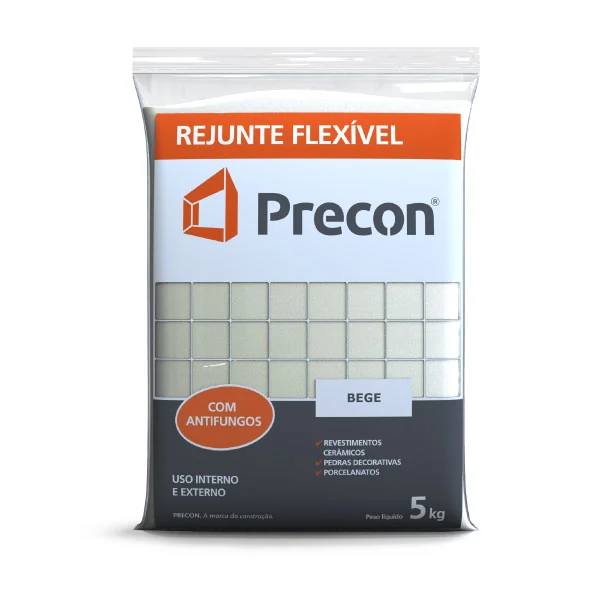 Rejunte Cimentício Bege 5 Kg Precon