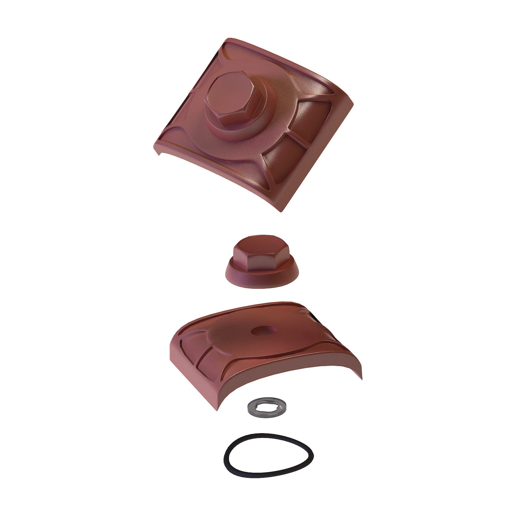 Kit Vedação para Telha Trapezoidal 20 unidades Cerâmica Precon
