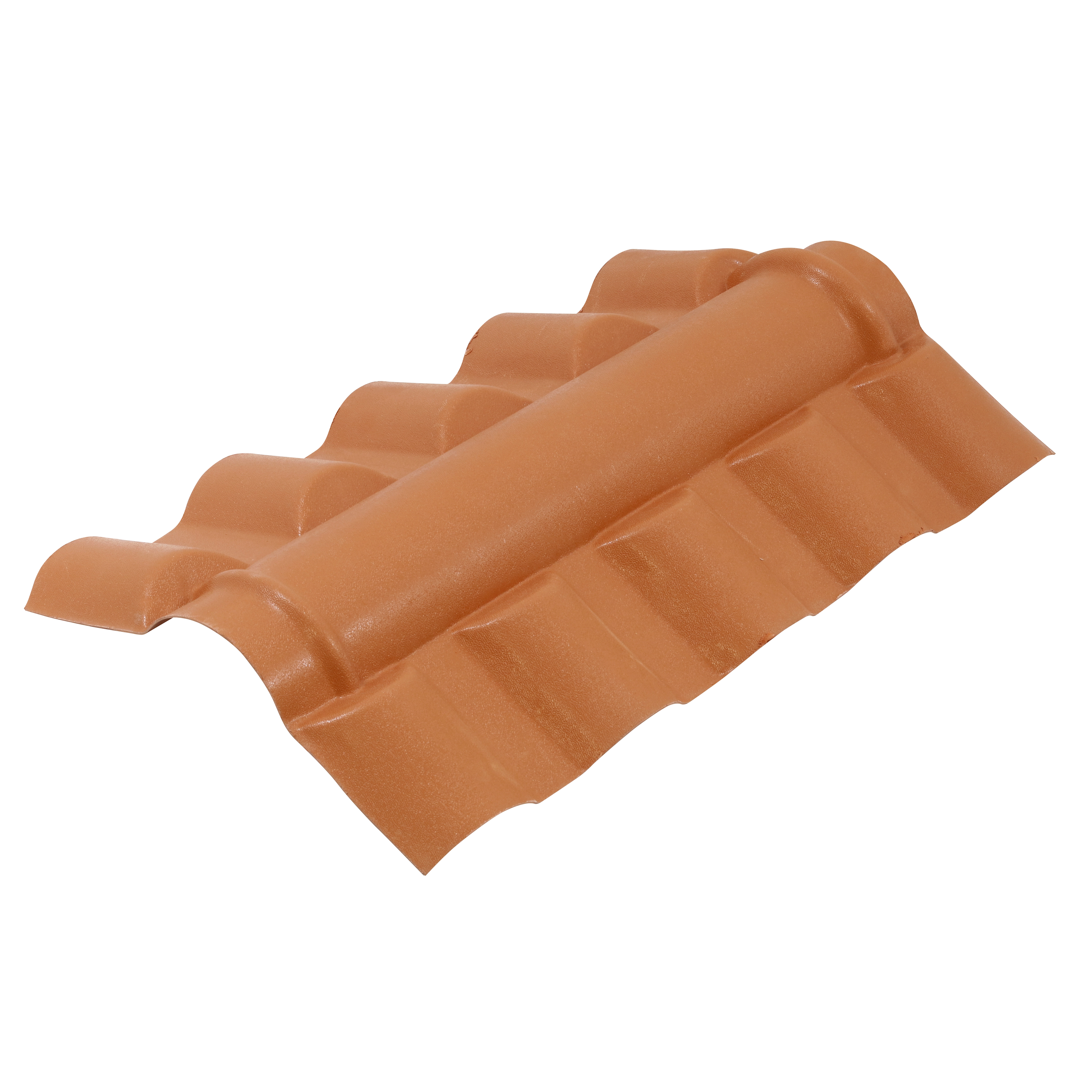 Telha de PVC Cumeeira Central Colonial 56x90cm Precon