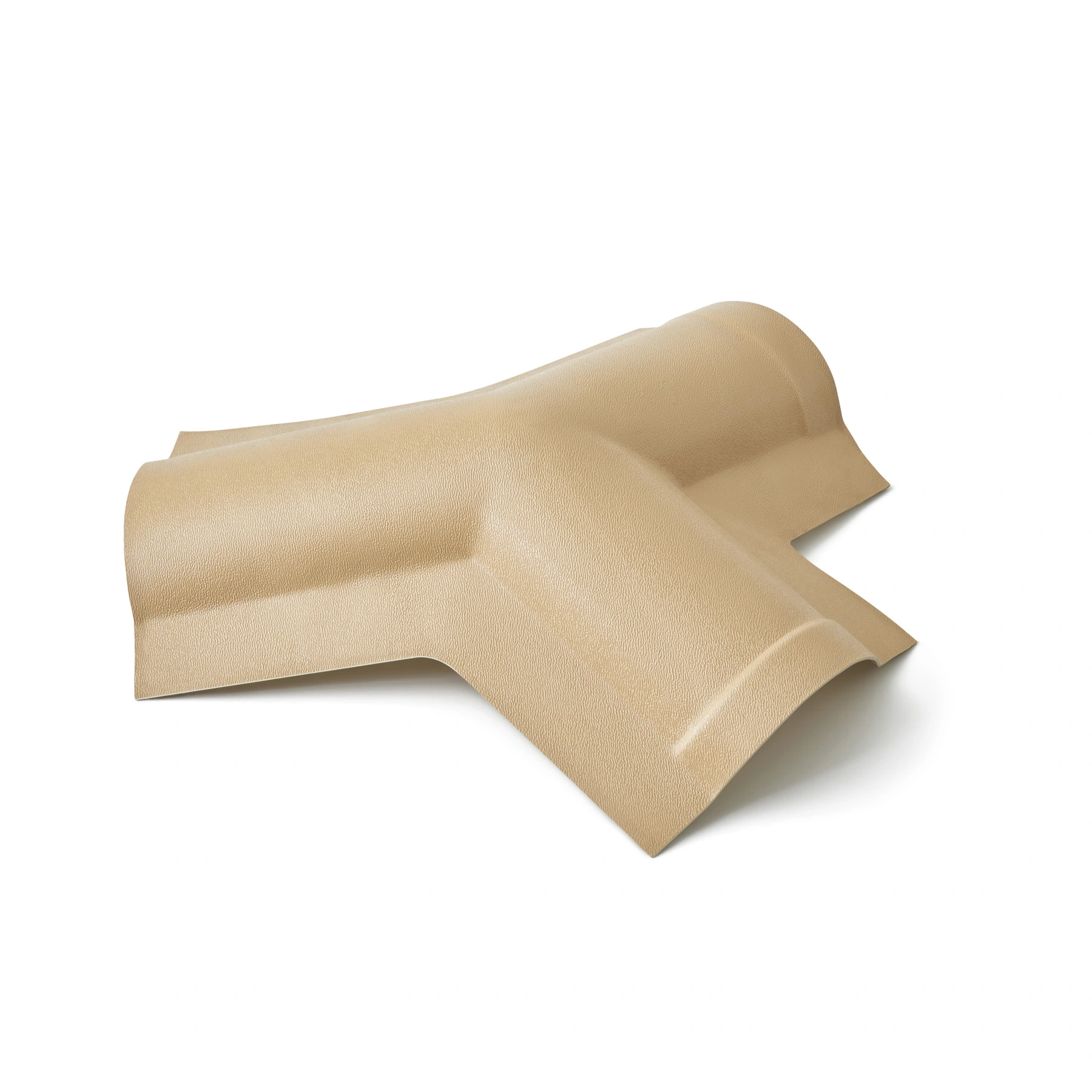 Cumeeira de PVC Colonial Triangular 15x25cm Marfim Precon