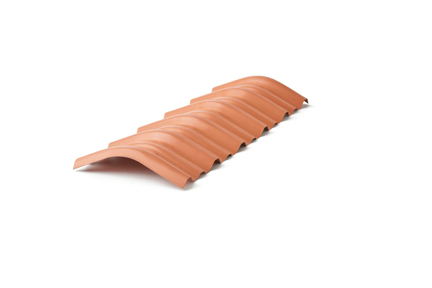 Cumeeira de PVC Trapezoidal 34x90cm Cerâmica Precon