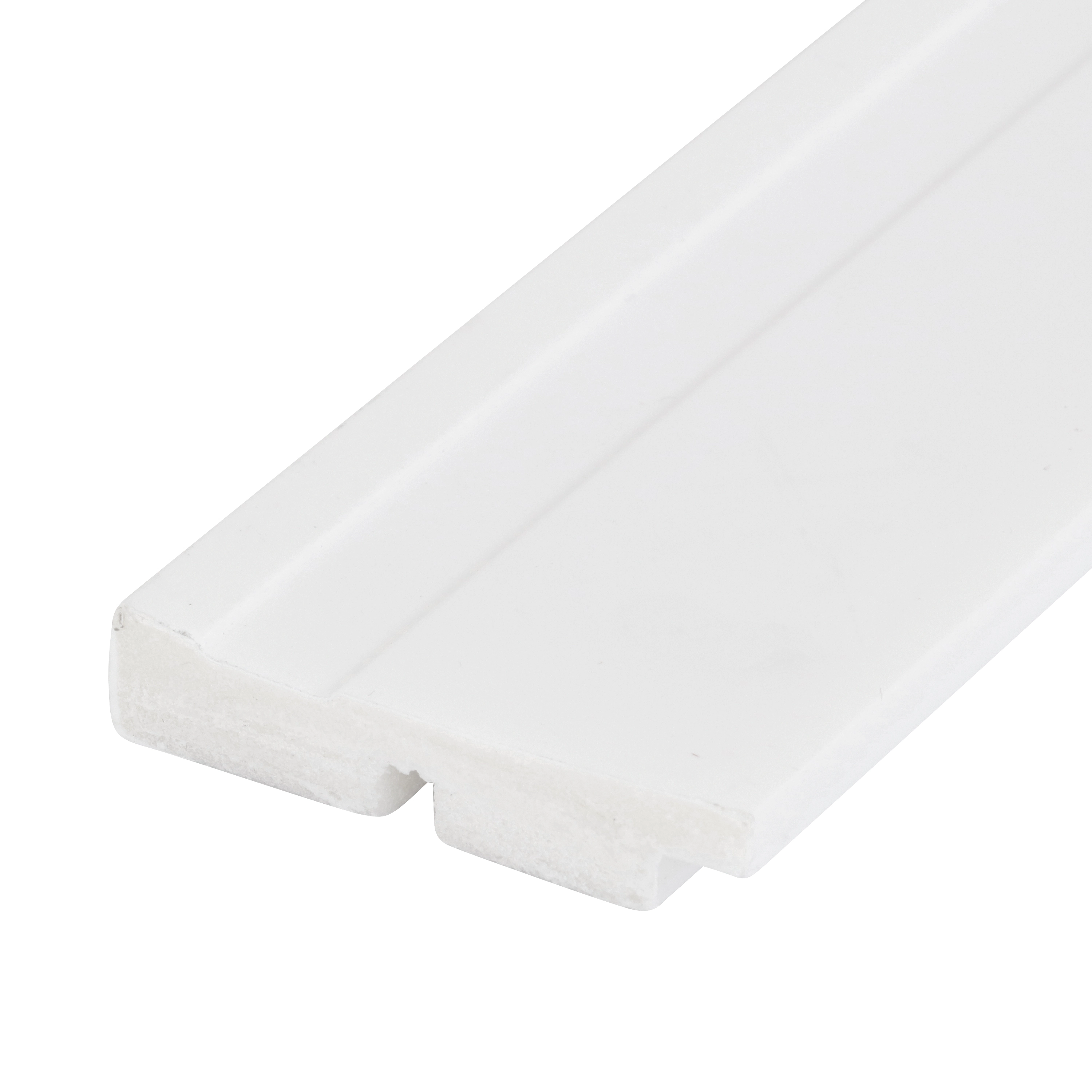 Rodapé de Poliestireno Branco 7x240cm Arquitech