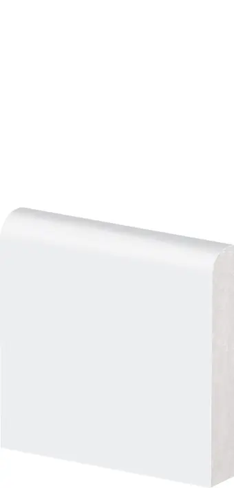 Guarnição Poliestireno 07cm Boleado Branco 42007 Arquitech