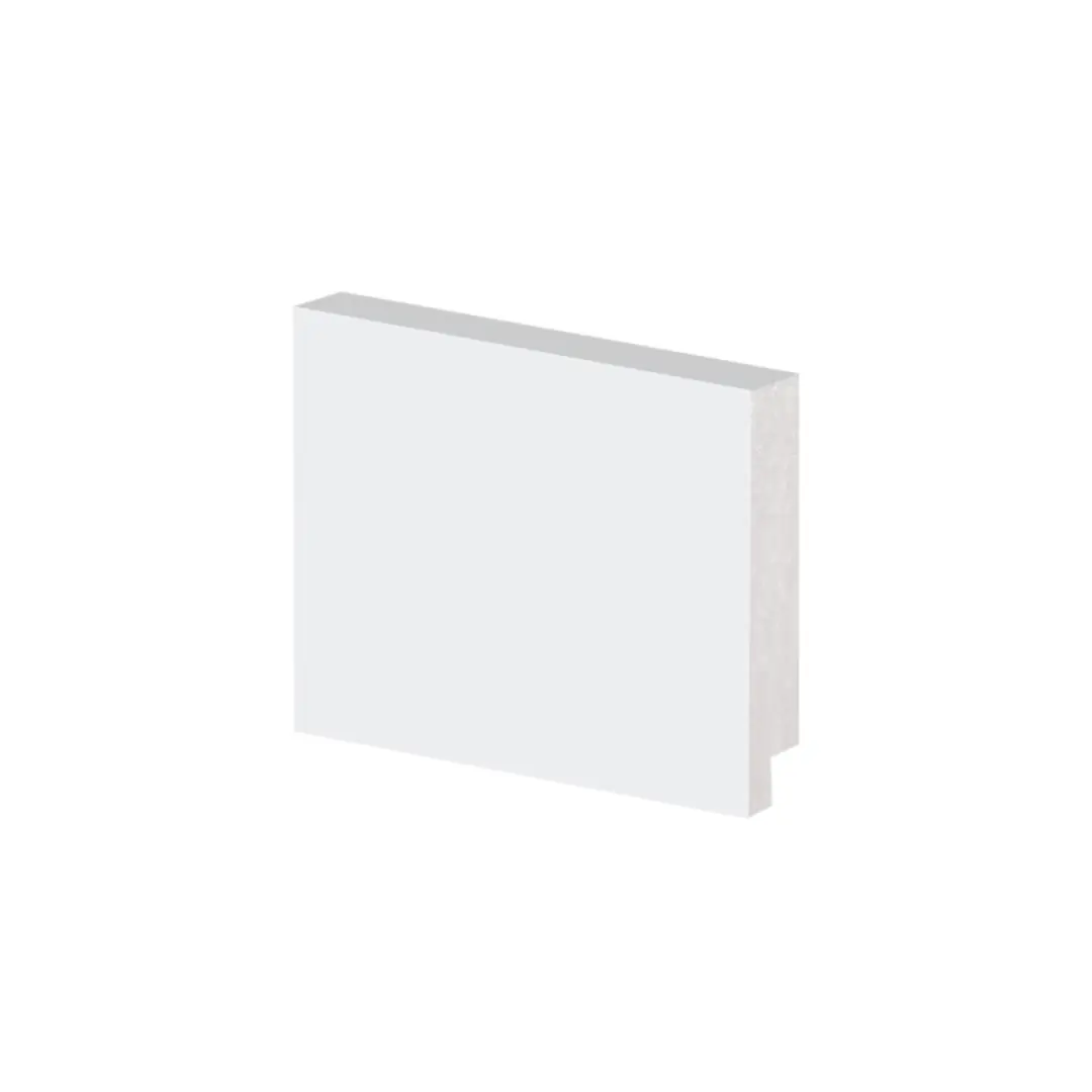 Rodapé Poliestireno 05cm Liso Branco 50005 Arquitech