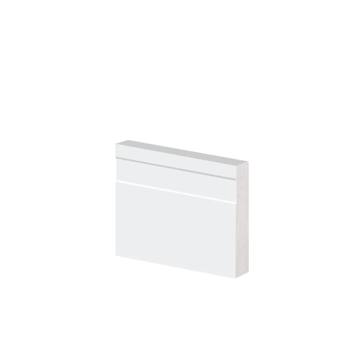 Guarnição Poliestireno 05cm Frisado Branco 41005 Arquitech