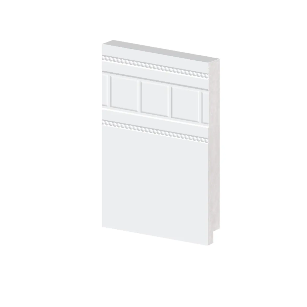 Rodapé Poliestireno 15cm Branco 53115 Arquitech Versalhes