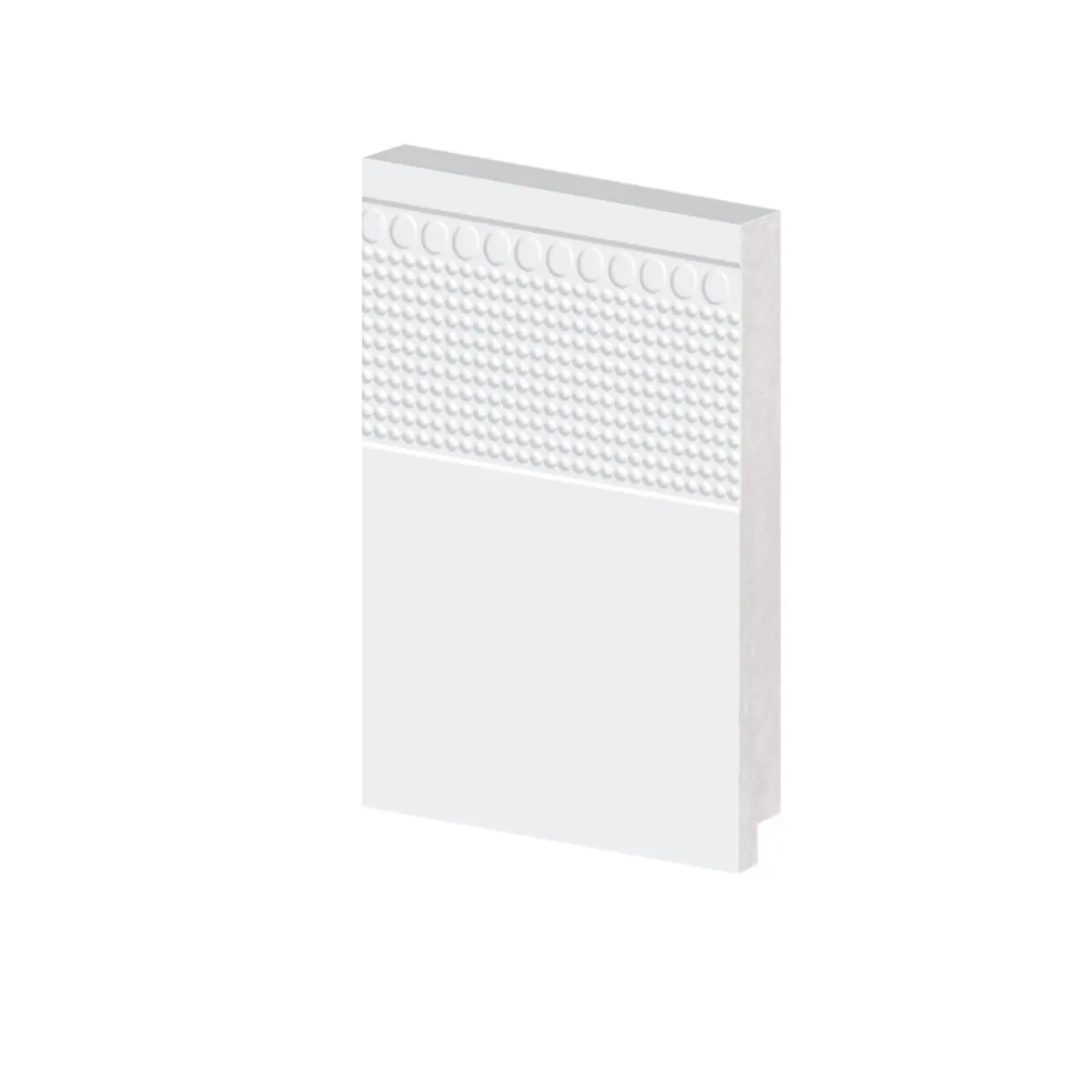 Rodapé Poliestireno 15cm Branco 53215 Arquitech Versalhes