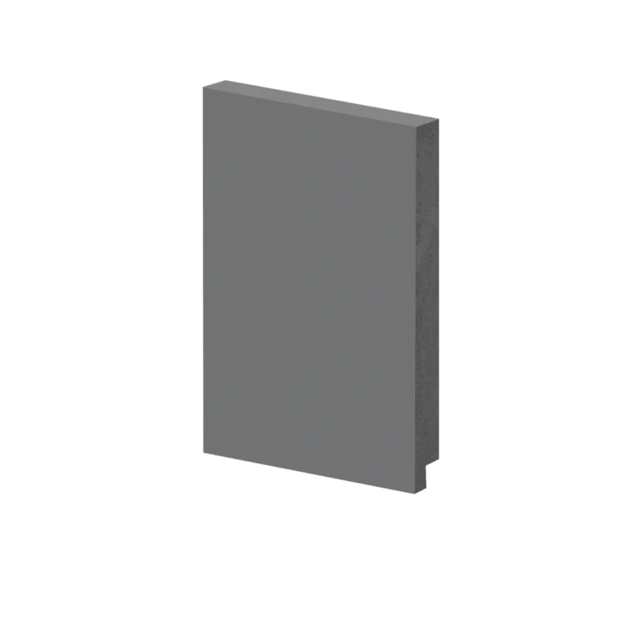 Rodapé Poliestireno 15cm Liso Cinza 50015cz Arquitech