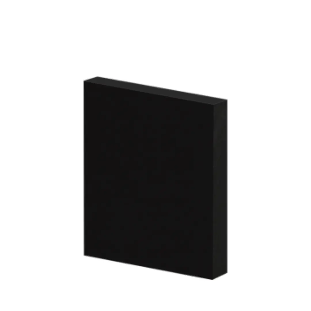 Guarnição Poliestireno 10cm Liso Preto 40010 Arquitech