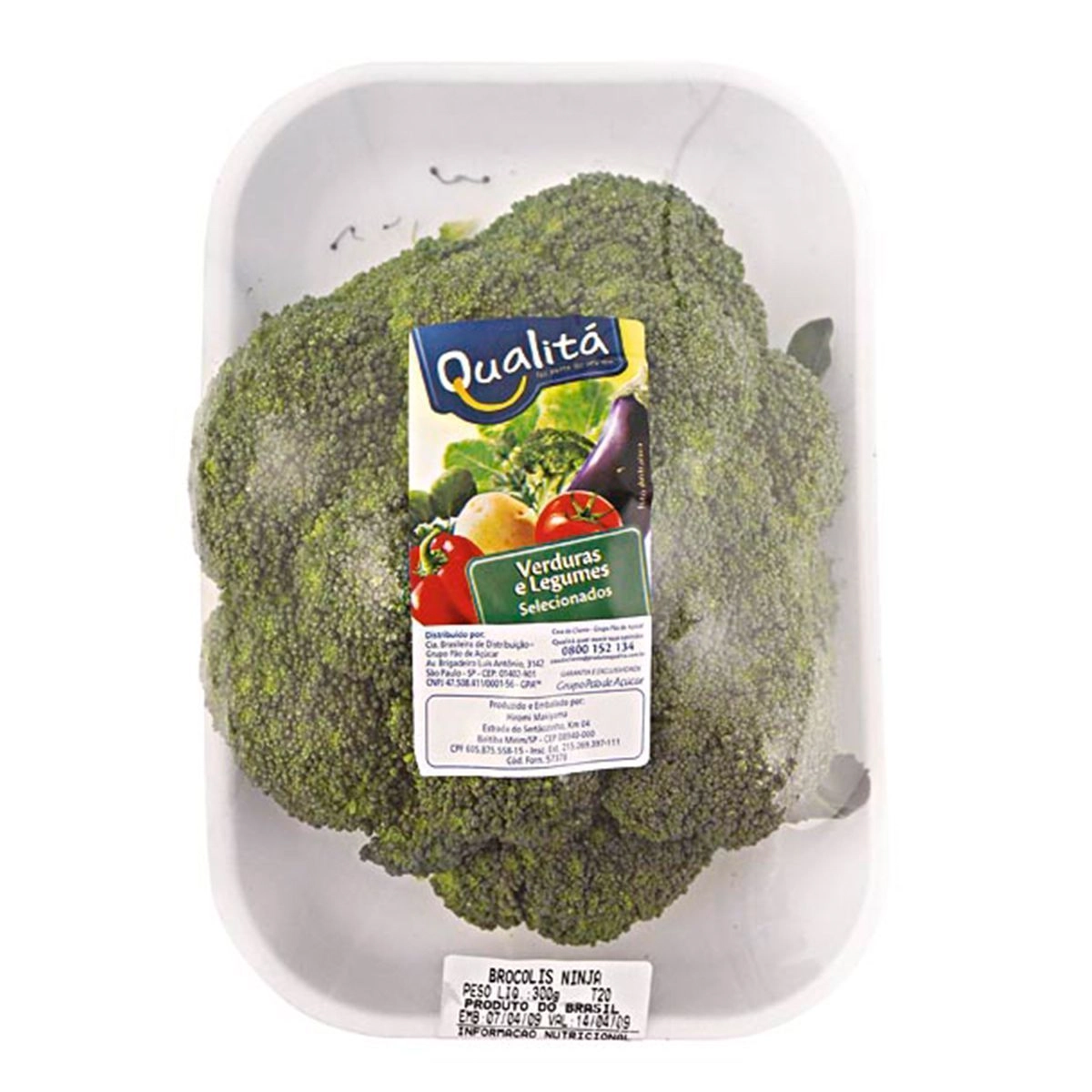 Brocolis Ninja Verde Cia Unidade 250g Qualita