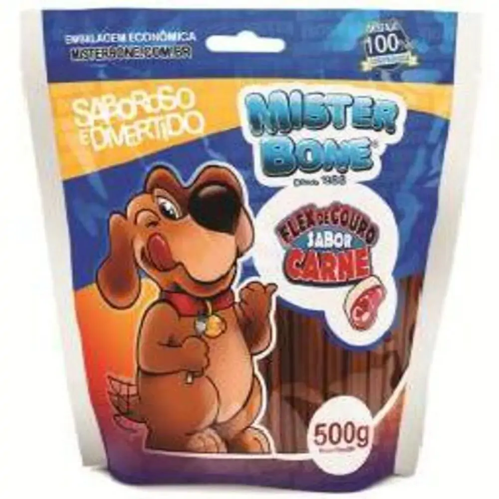 Palito Flexivel Carne Mister Bone 500g