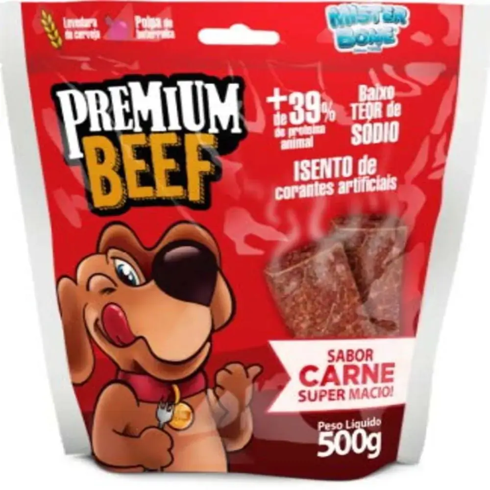 Snack P Caes Mister Bone 500g Carne