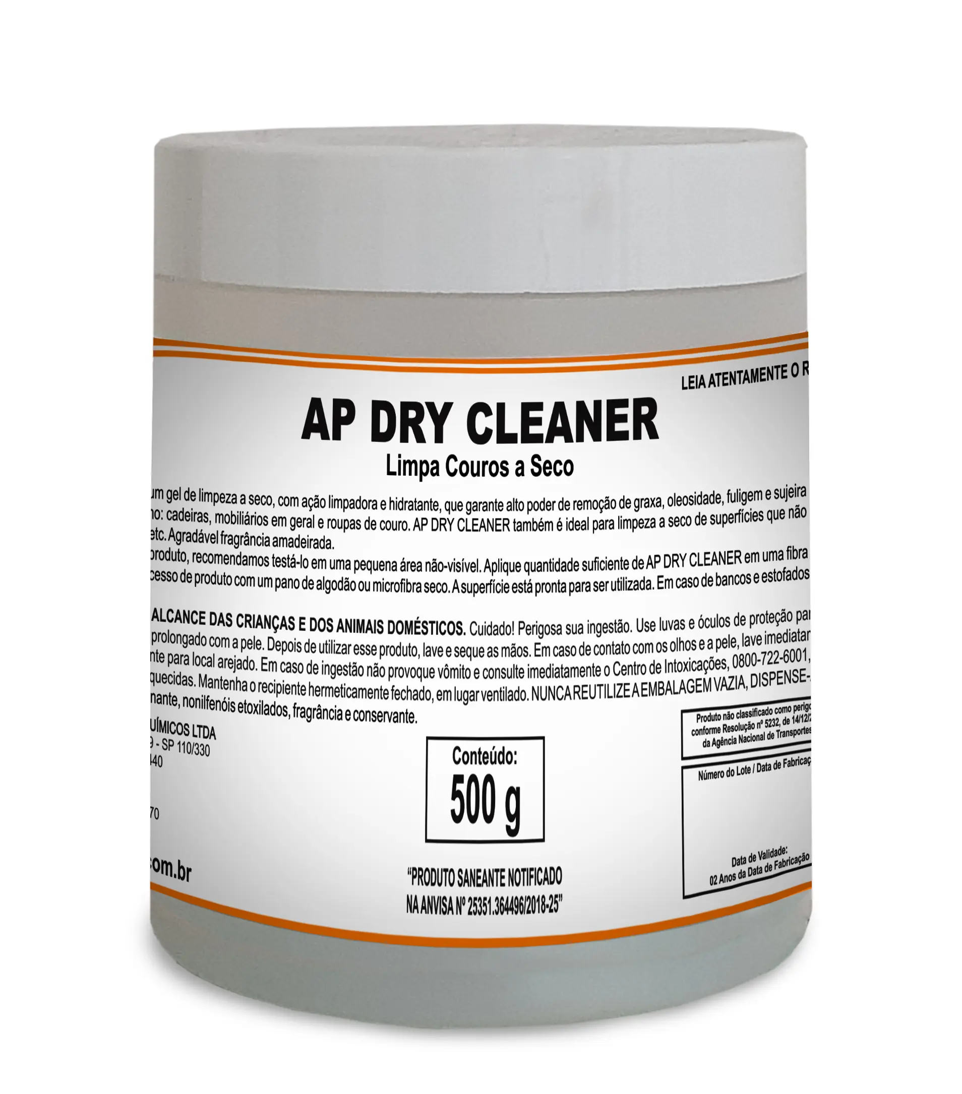 Gel Revitalizador Plástico Couro Carro Ap Dry Cleaner 500g