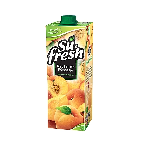 Bebida Adoçada Pêssego Sufresh Caixa 1l