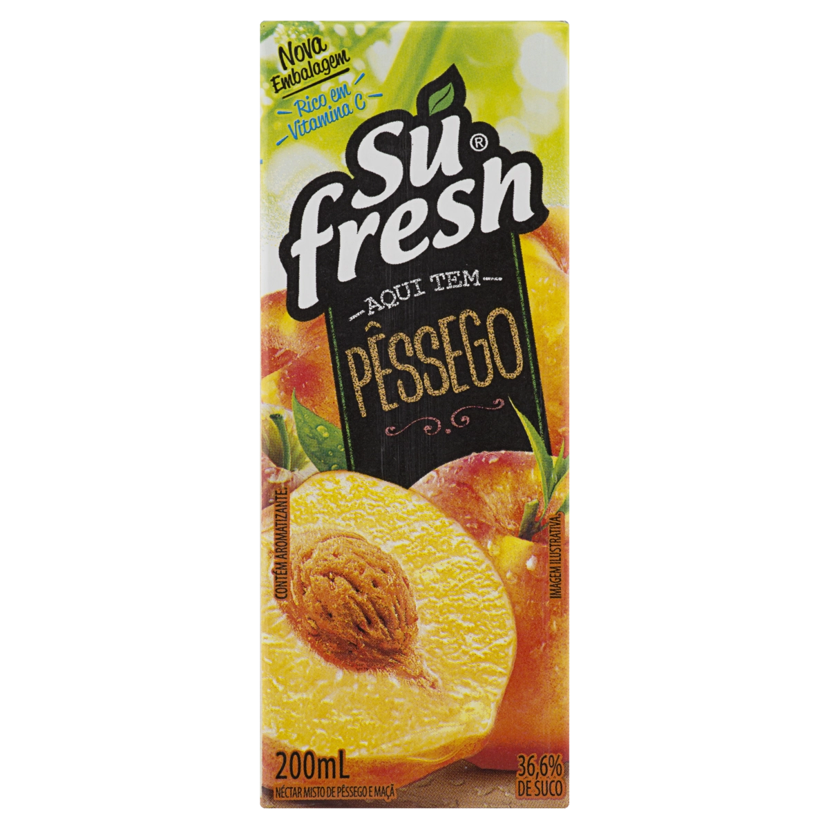 Néctar Pêssego Sufresh Caixa 200ml