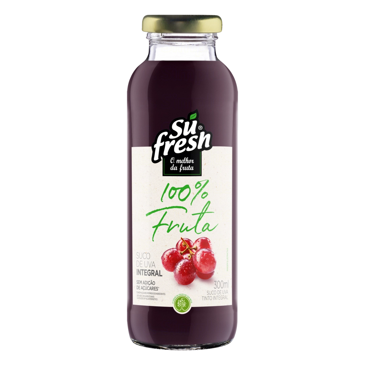 Suco Integral Uva Tinto Sufresh Garrafa 300ml