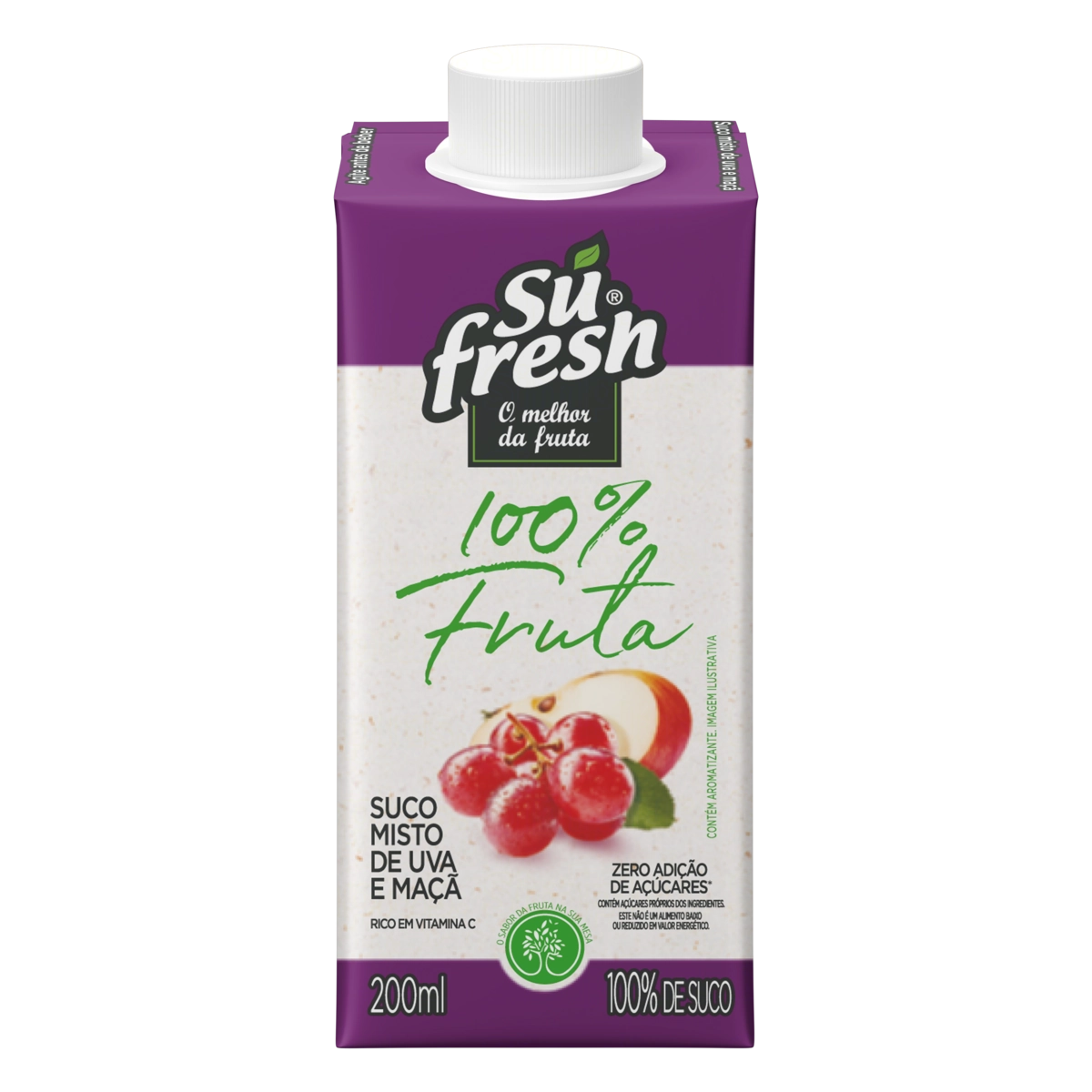 Suco Uva E Maçã Sufresh Caixa 200ml