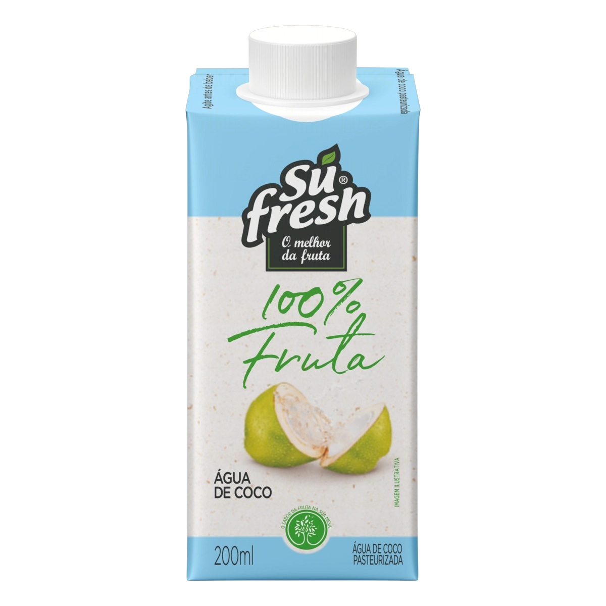 água De Coco Pasteurizada Sufresh Caixa 200ml