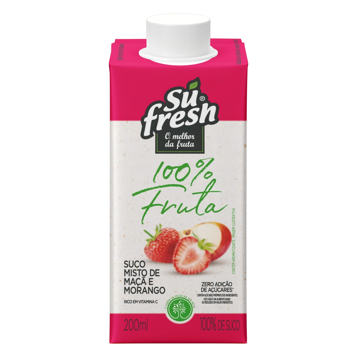 Suco Maçã E Morango Sufresh Caixa 200ml
