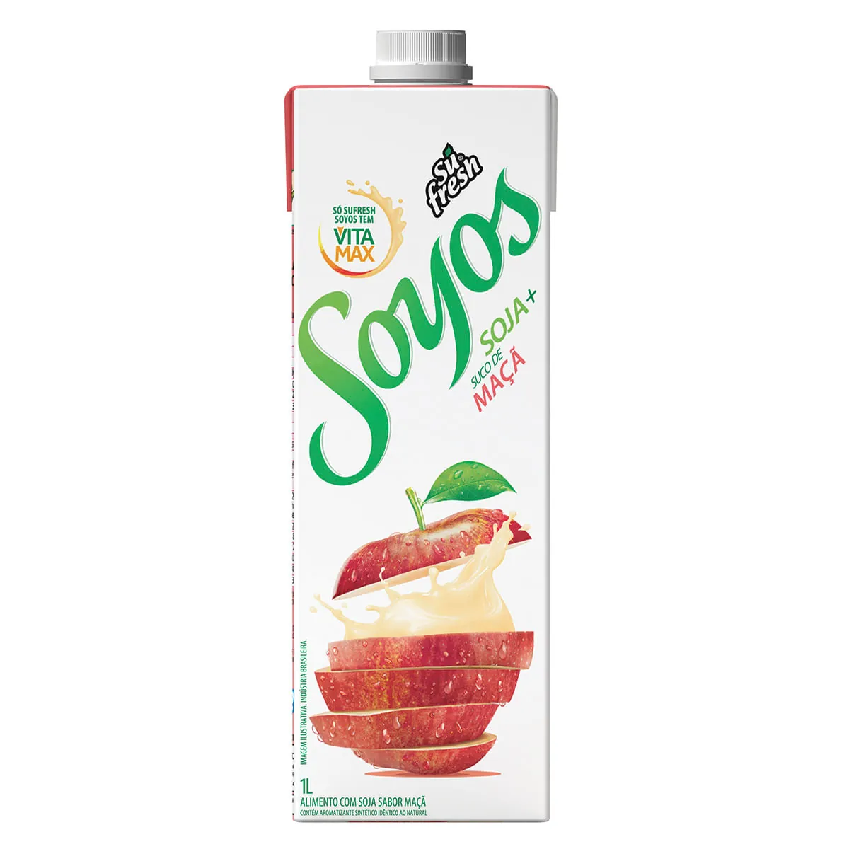 Bebida à Base de Soja Sabor Maçã Sufresh Soyos 1 L