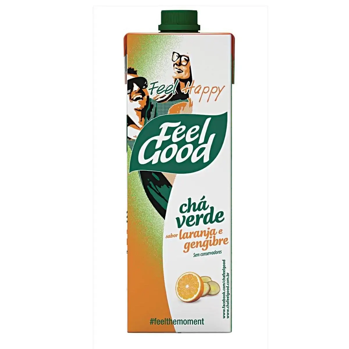 Chá Verde Laranja e Gengibre Feel Good Caixa 1l