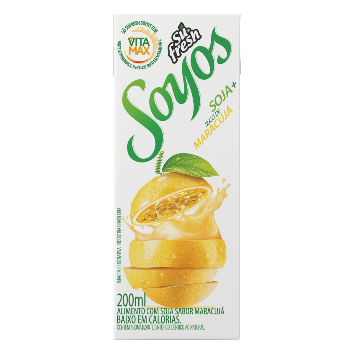 Bebida à Base De Soja Maracujá Sufresh Soyos Caixa 200ml