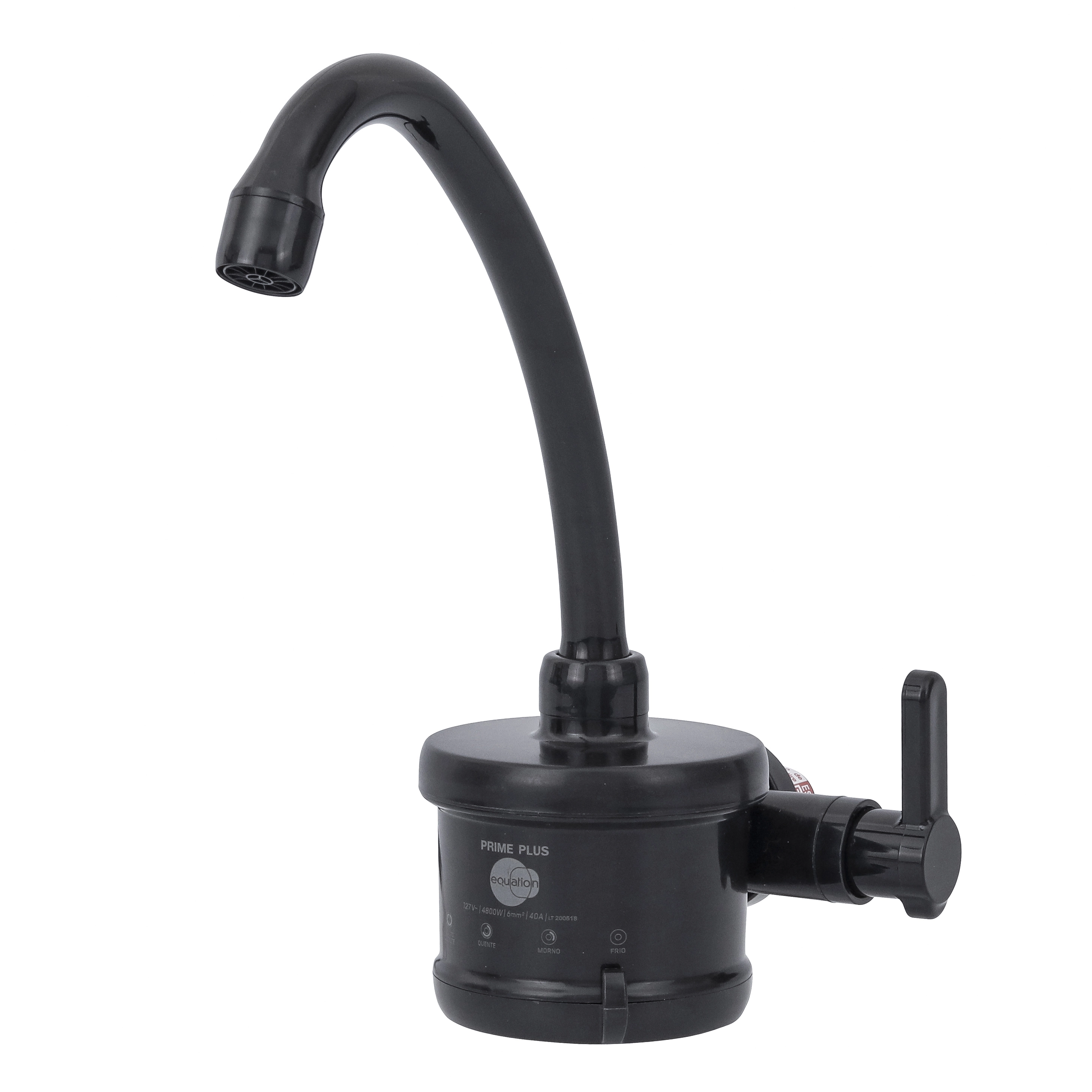 Torneira Elétrica Bica Alta Preta 220V 5500W Prime Equation