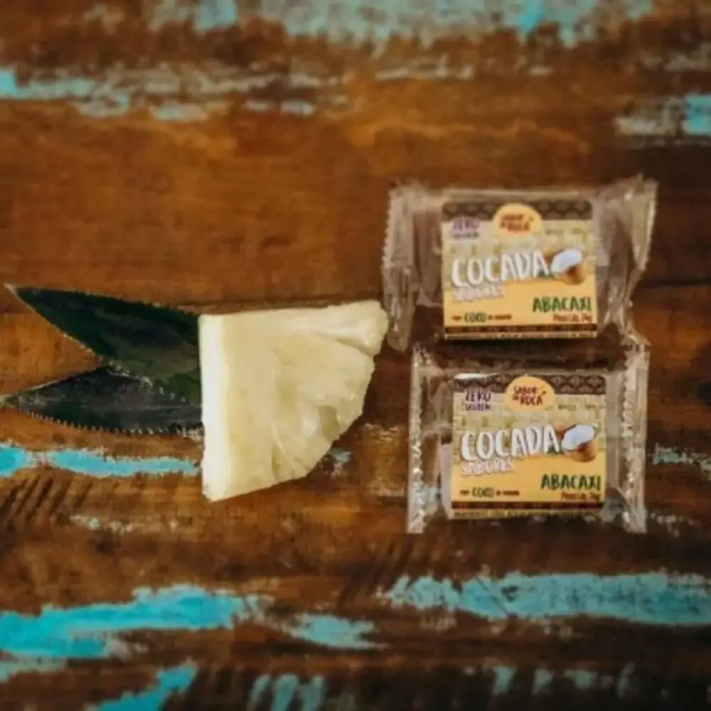 Cocada Com Abacaxi Sem Acucar 22g Sabor Da Roça
