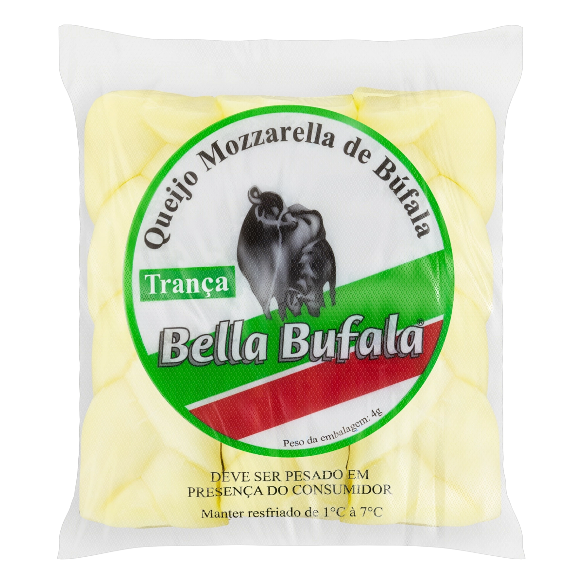 Queijo Mussarela De Búfala Trança Bella Bufala