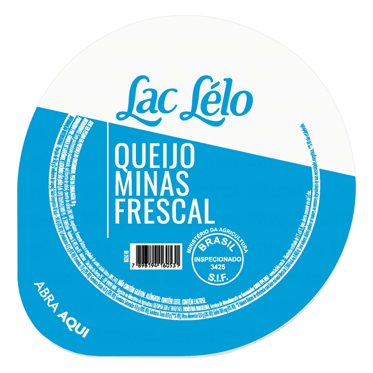 Queijo Minas Frescal Lac Lélo