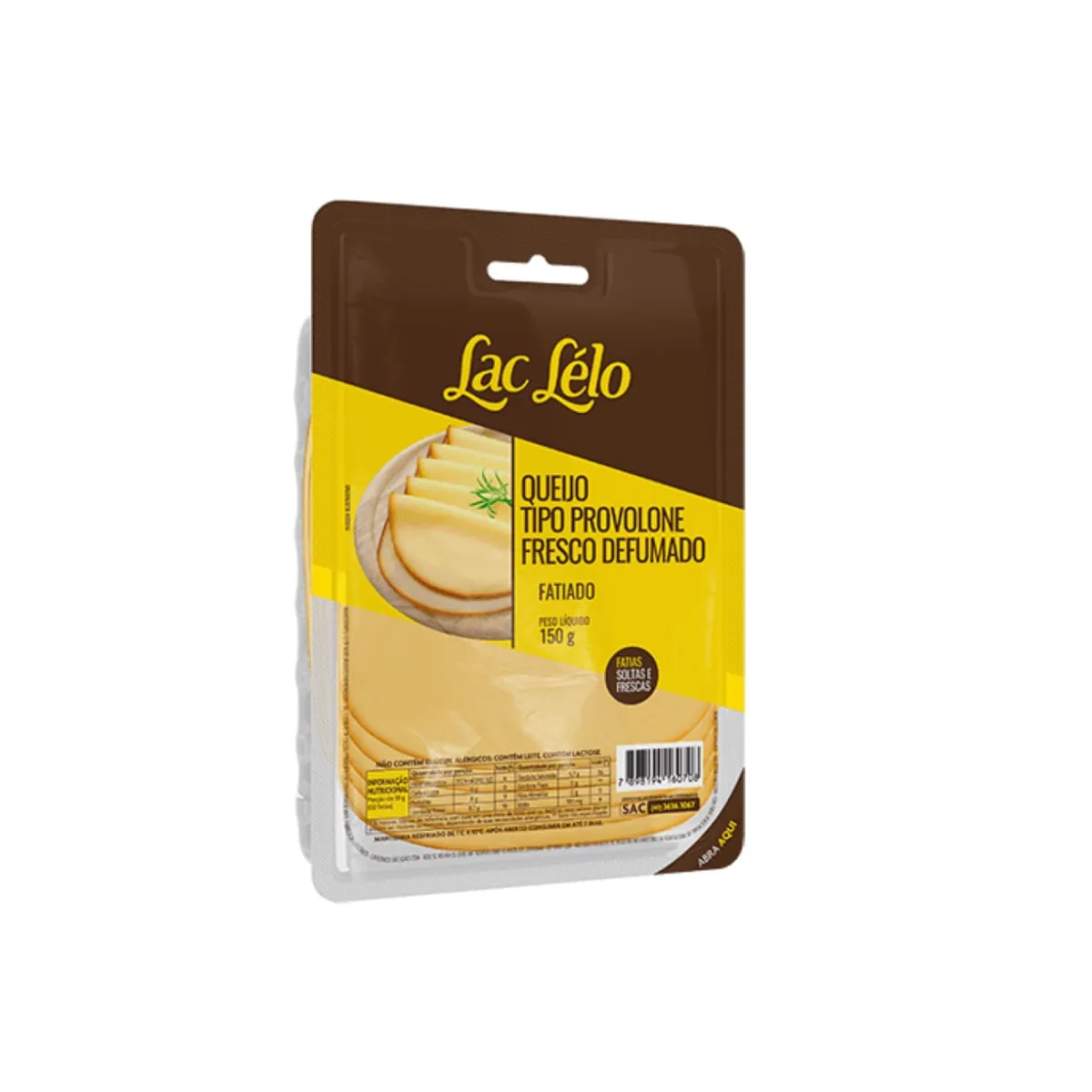 Queijo Provolone Defumado Fatiado Lac Lélo 150g